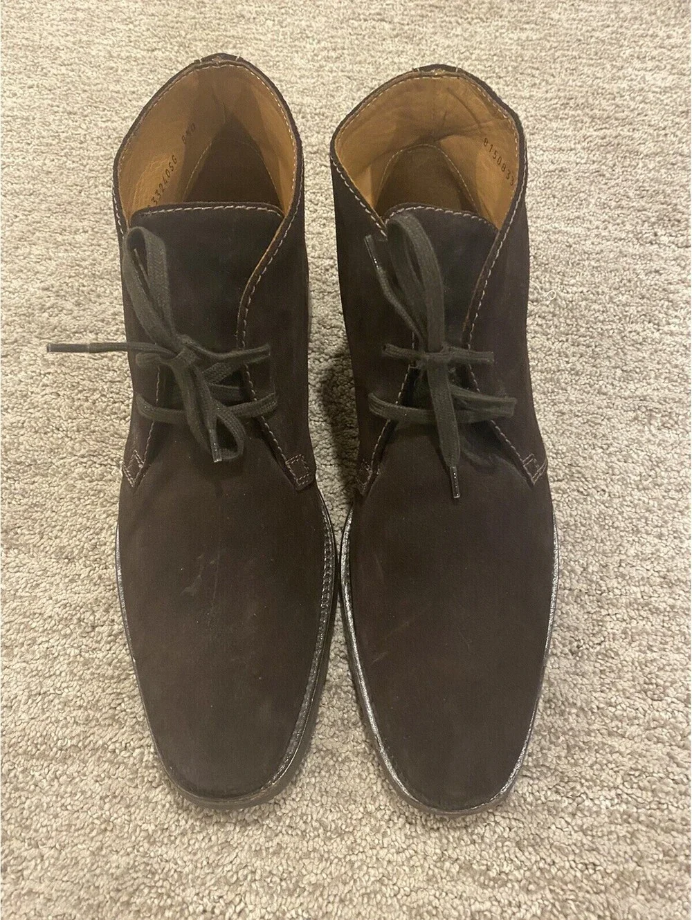 Ralph Lauren chocolate Brown Color Snuff Suede Chukka 8.5 Gorgeous!